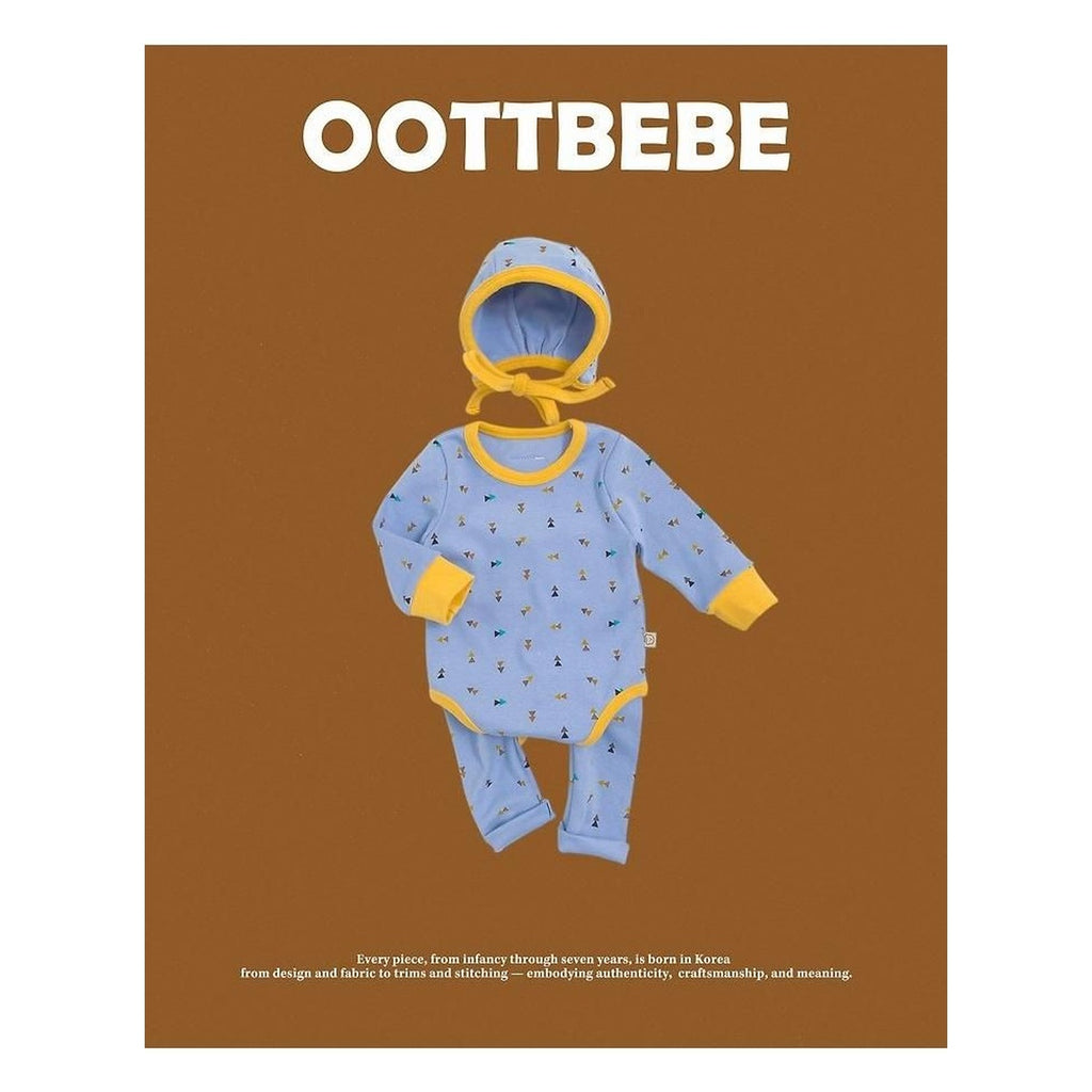 oottbebe 三角四角柄ボンネットセットアップ