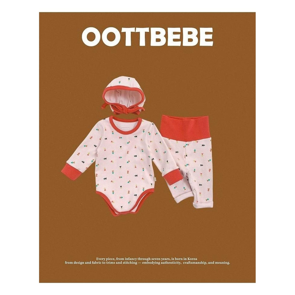 oottbebe 三角四角柄ボンネットセットアップ