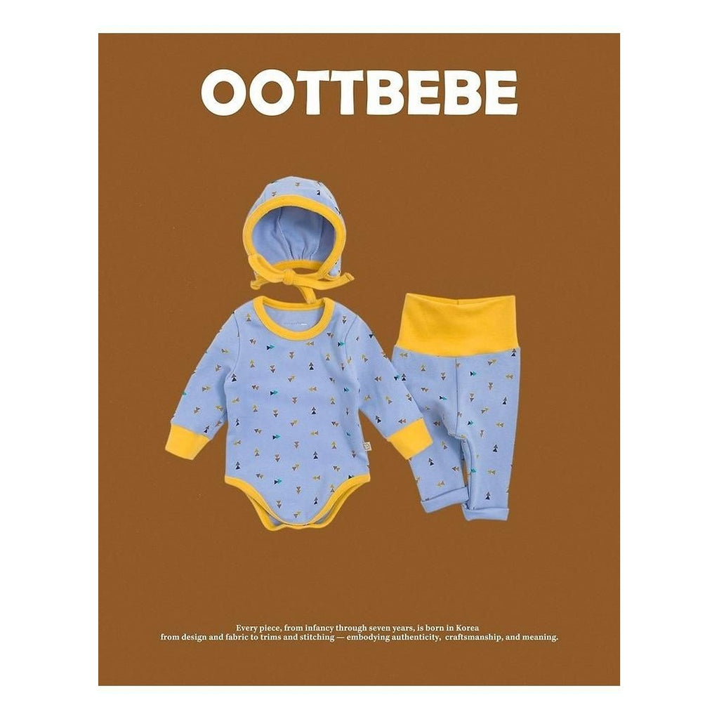 oottbebe 三角四角柄ボンネットセットアップ