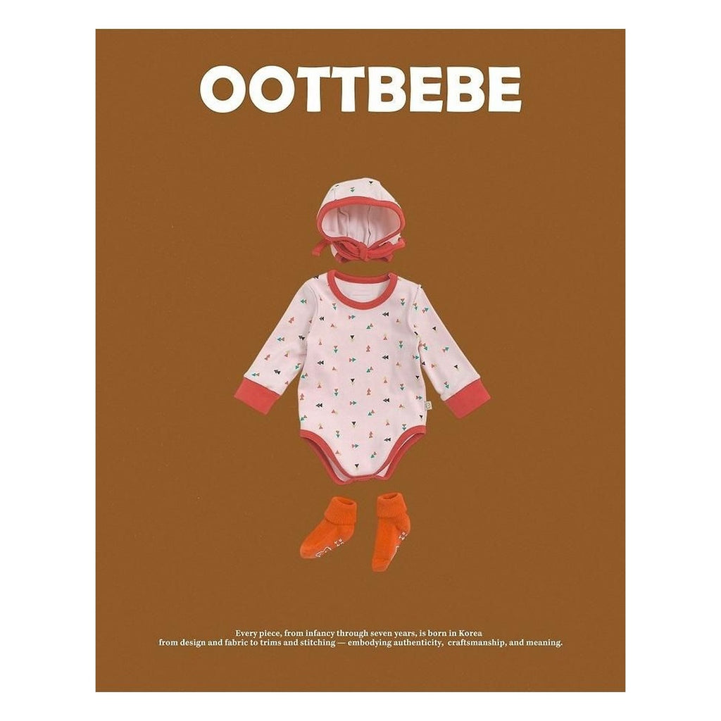 oottbebe 三角四角柄ボンネットセットアップ