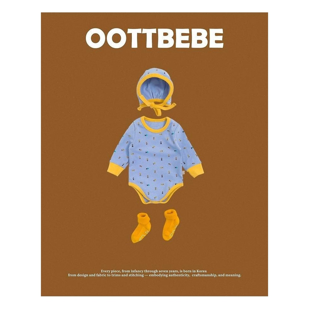oottbebe 三角四角柄ボンネットセットアップ