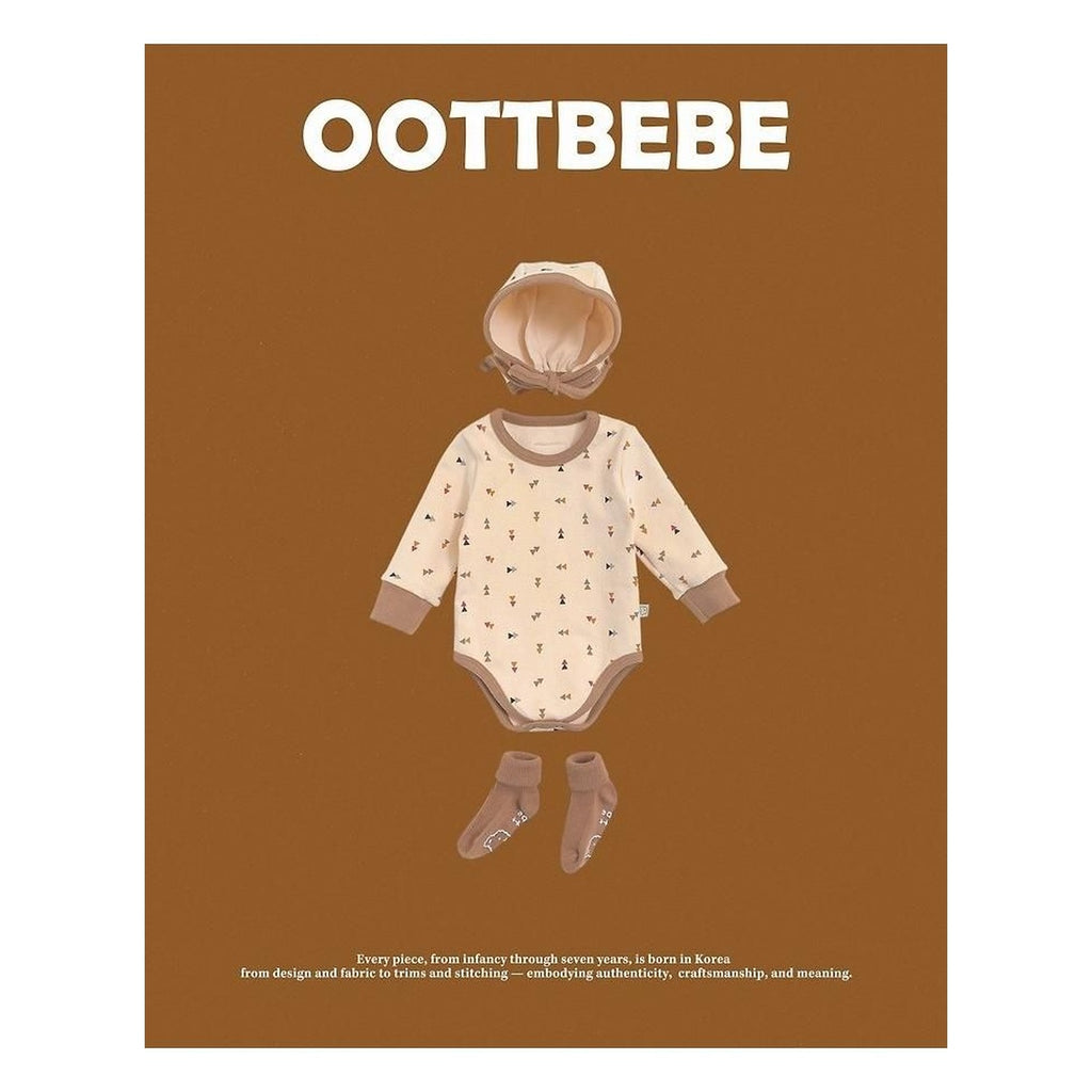 oottbebe 三角四角柄ボンネットセットアップ