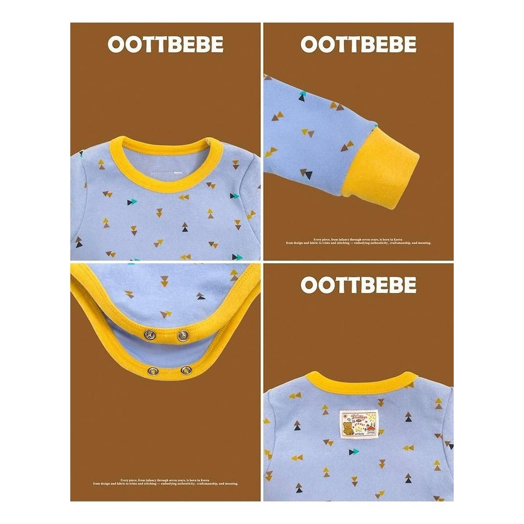 oottbebe 三角四角柄ボンネットセットアップ