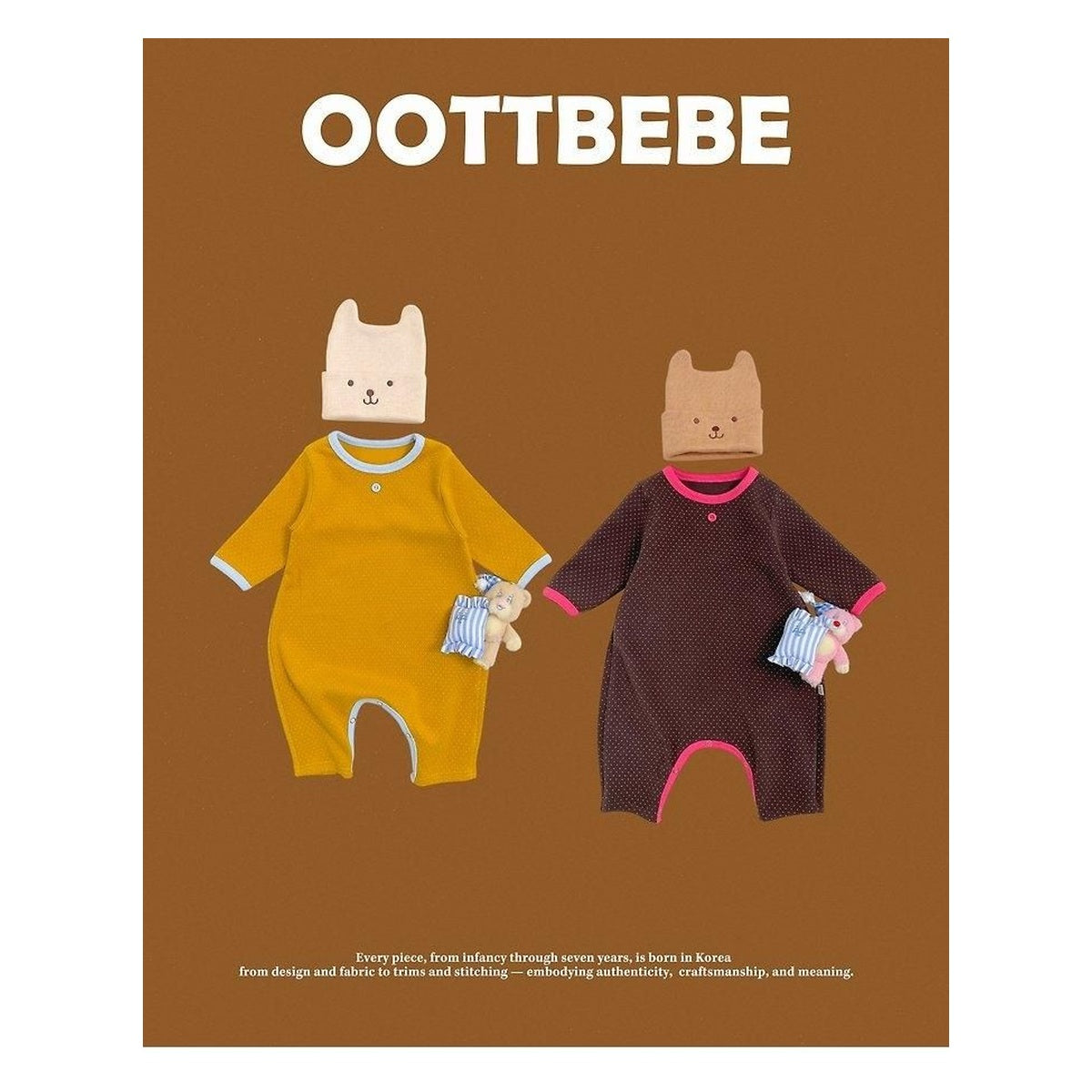 oottbebe コンコンイロンパース