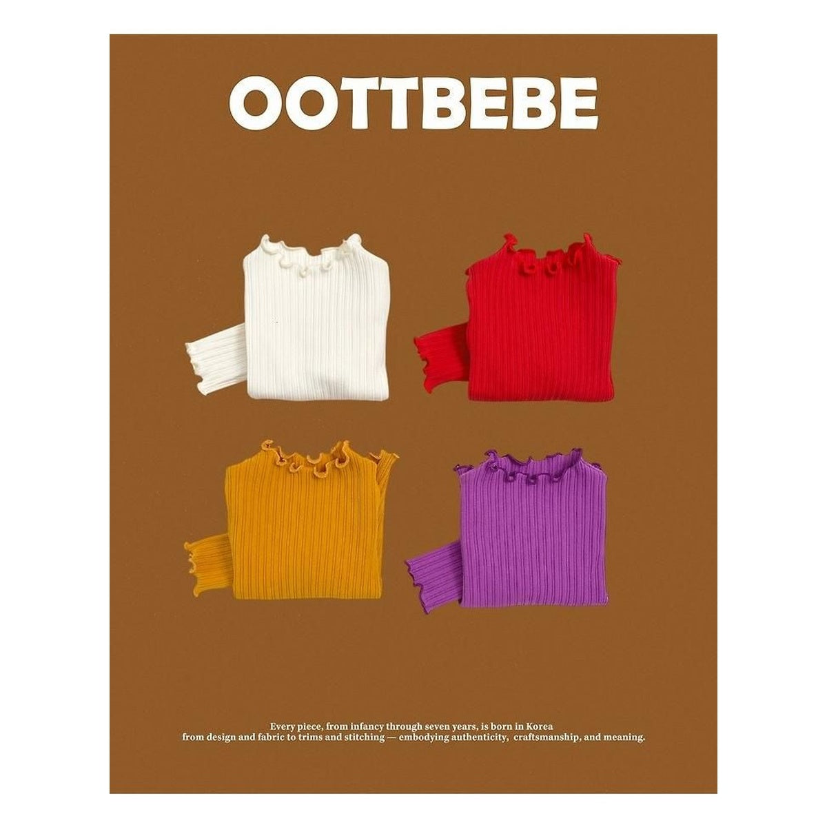 oottbebe セリンリブTシャツ