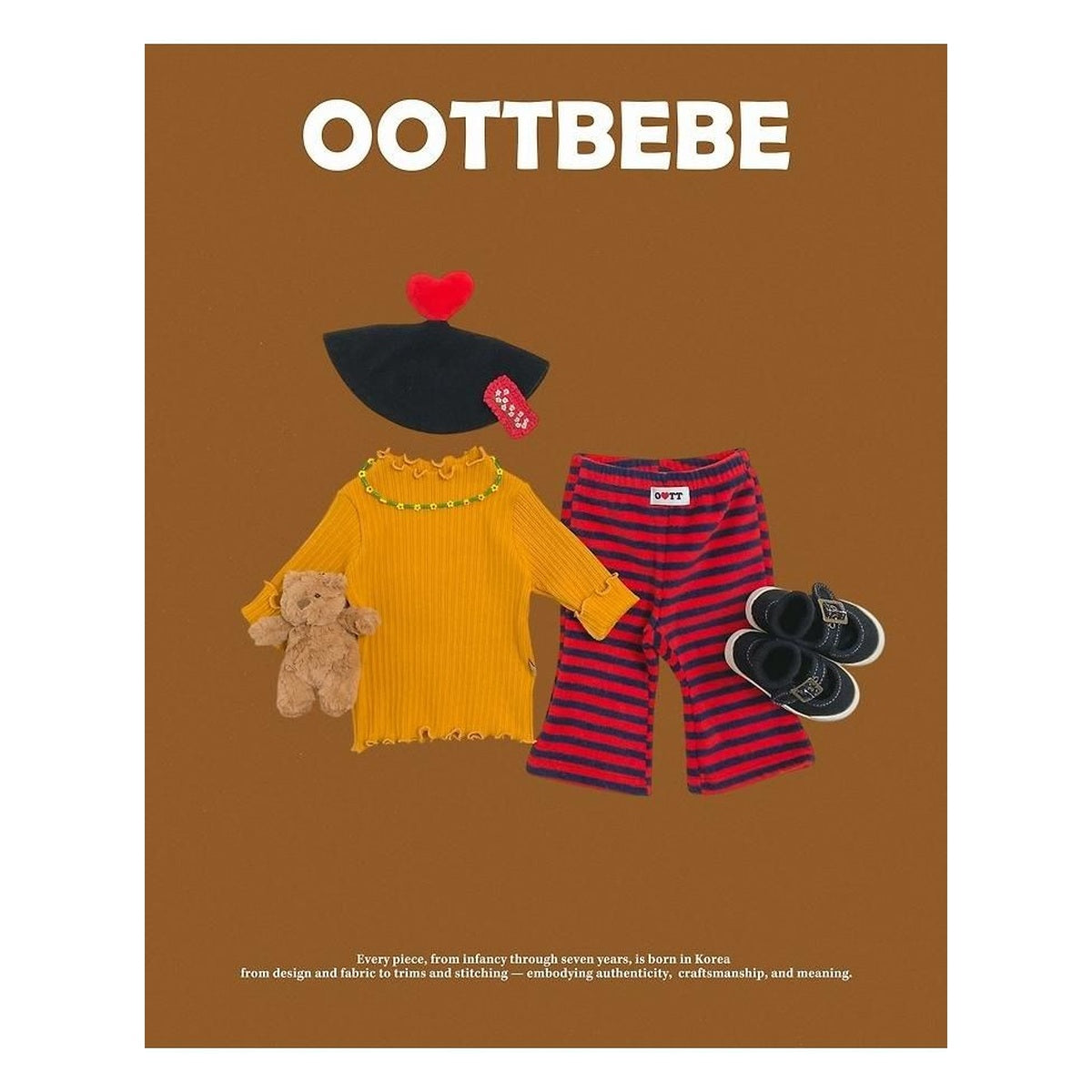oottbebe セリンリブTシャツ