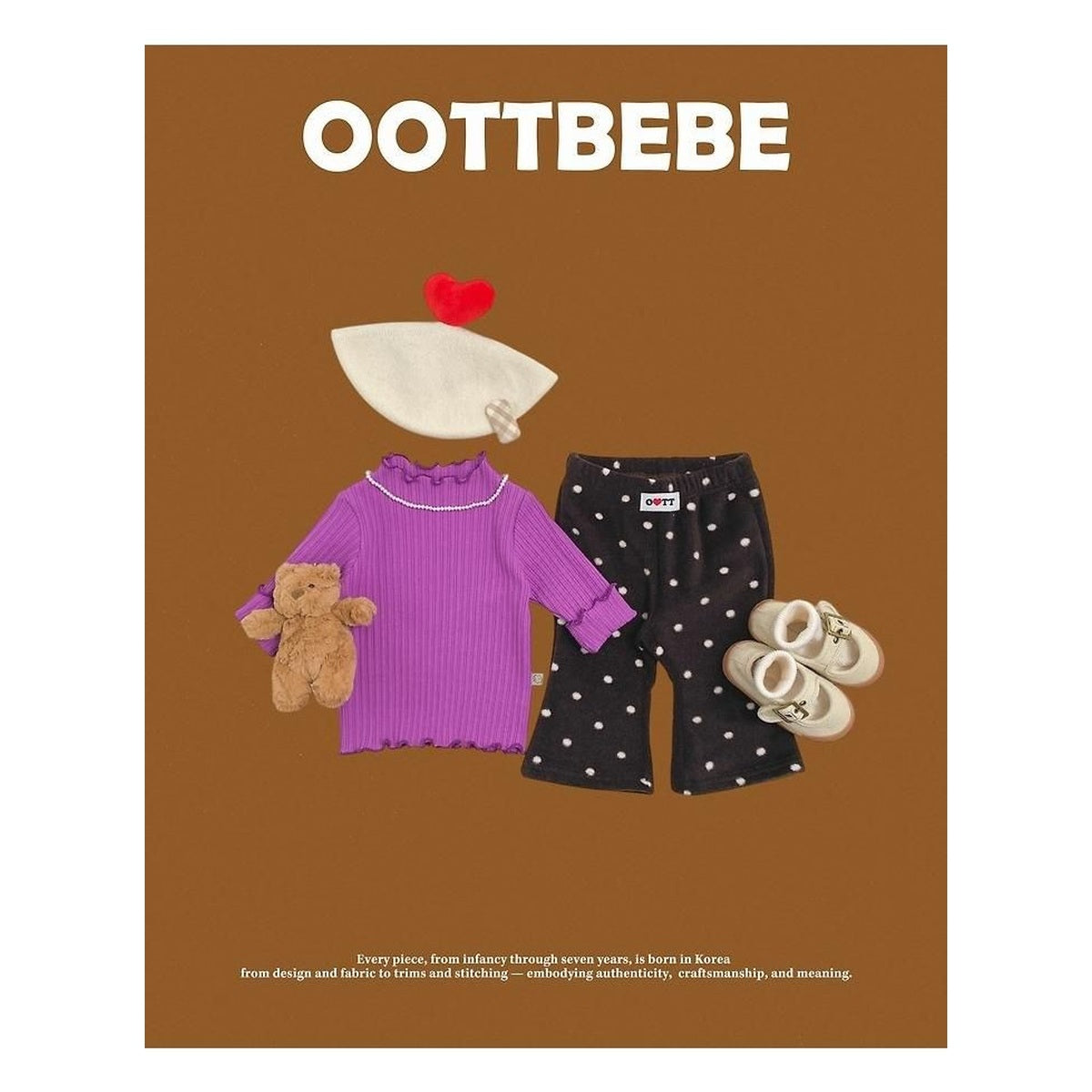 oottbebe セリンリブTシャツ