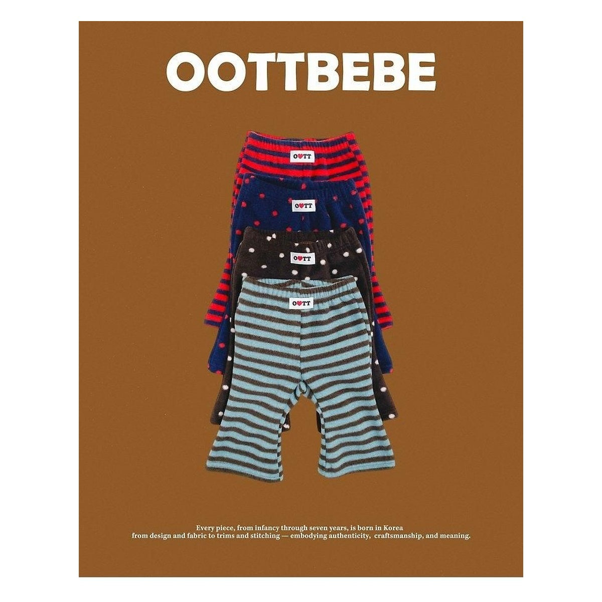oottbebe ピーナッツブーツカットパンツ