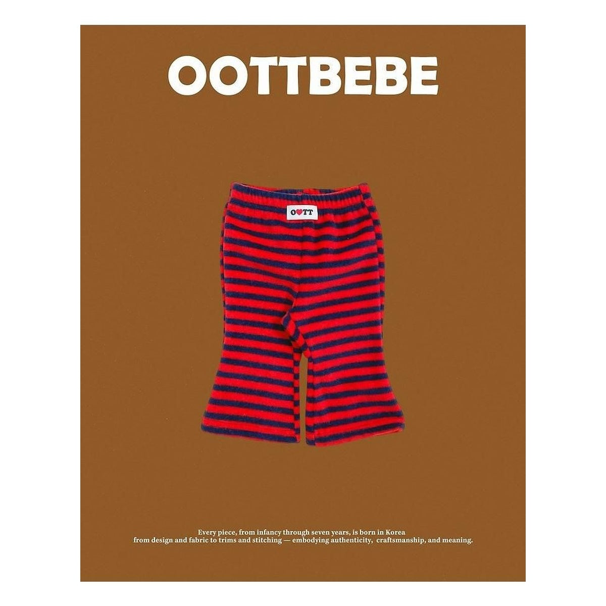 oottbebe ピーナッツブーツカットパンツ