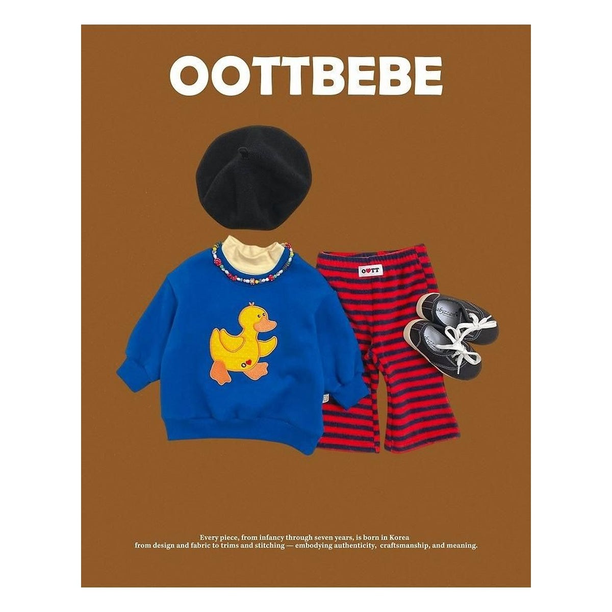 oottbebe ピーナッツブーツカットパンツ