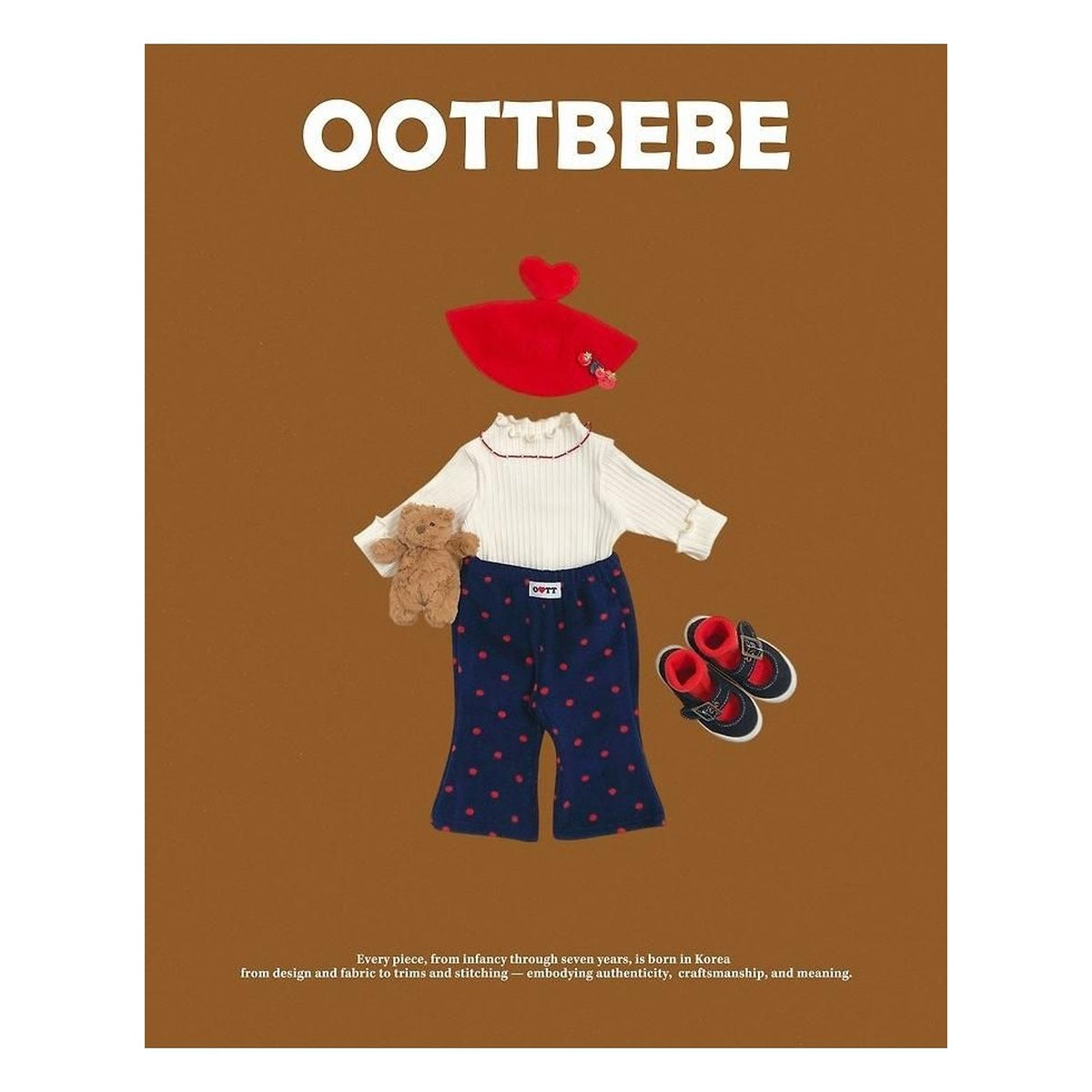 oottbebe ピーナッツブーツカットパンツ