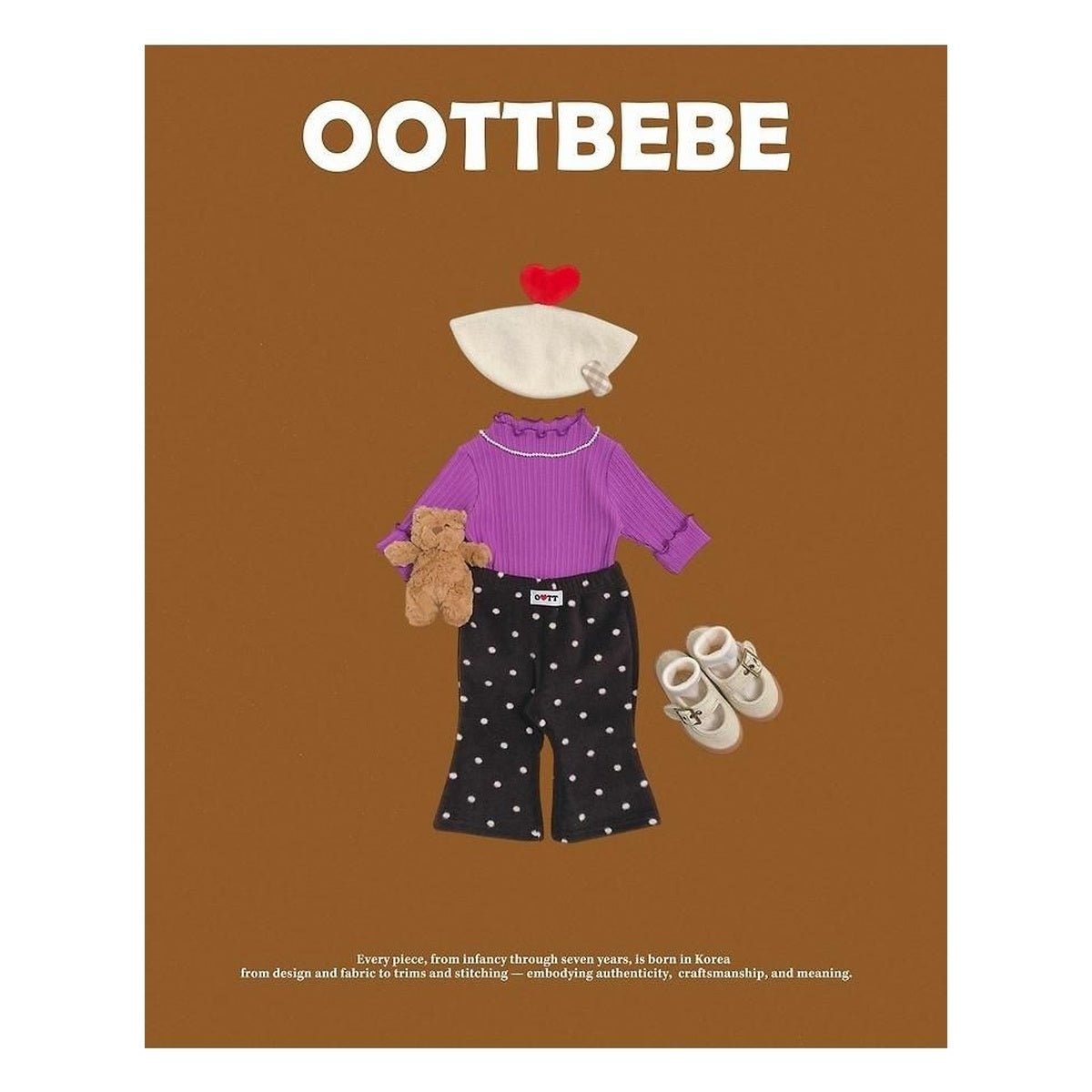 oottbebe ピーナッツブーツカットパンツ