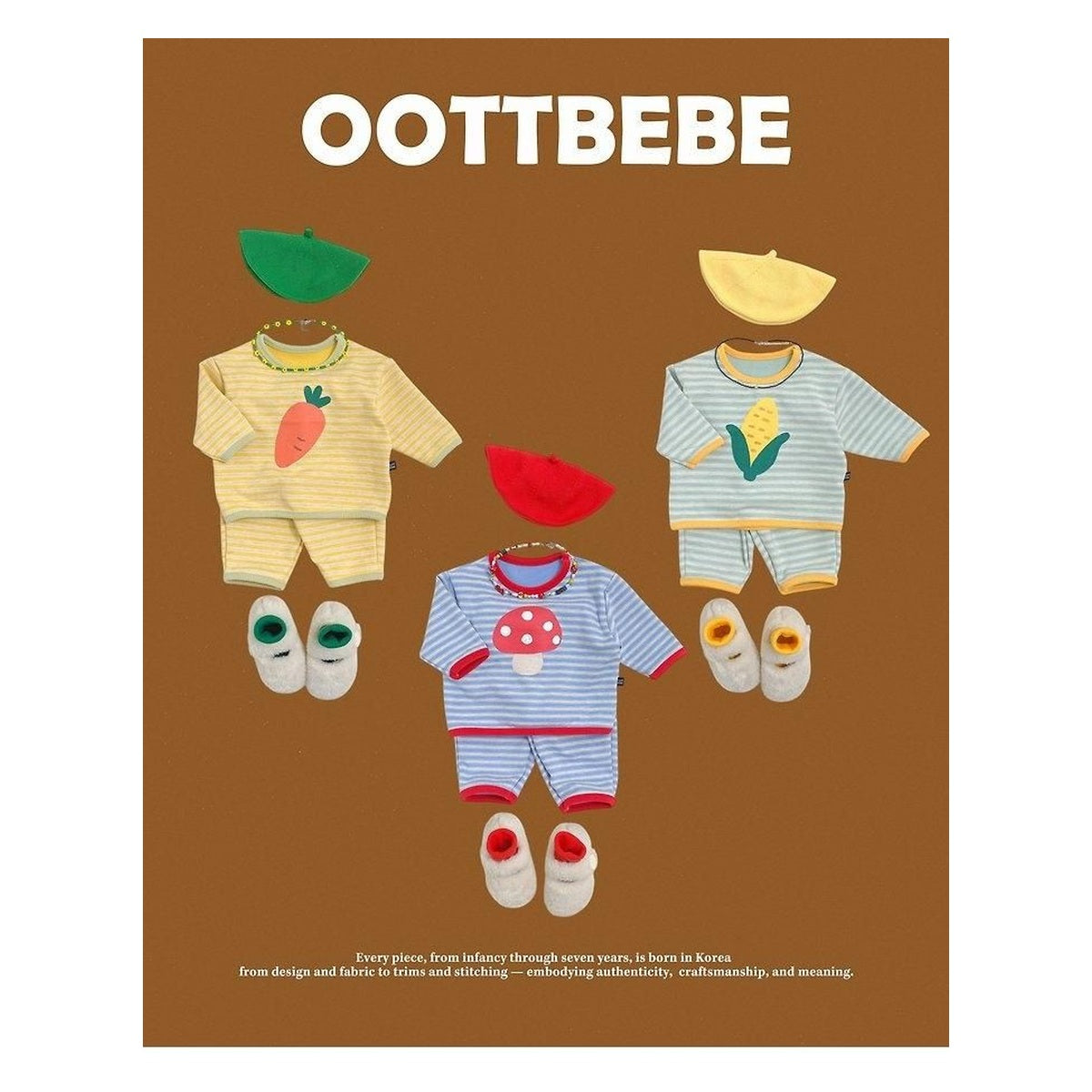 oottbebe フルーツ柄セットアップ