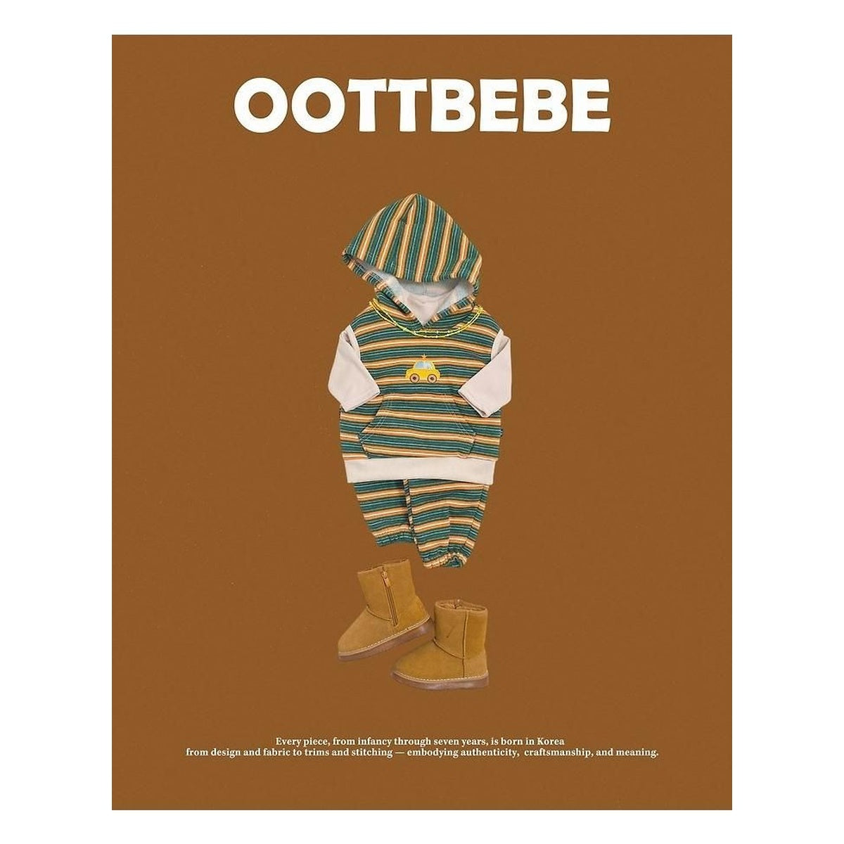 oottbebe ミニカー柄パーカーセットアップ
