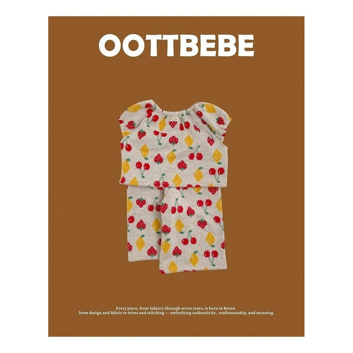 oottbebe チェリーパフニットセットアップ