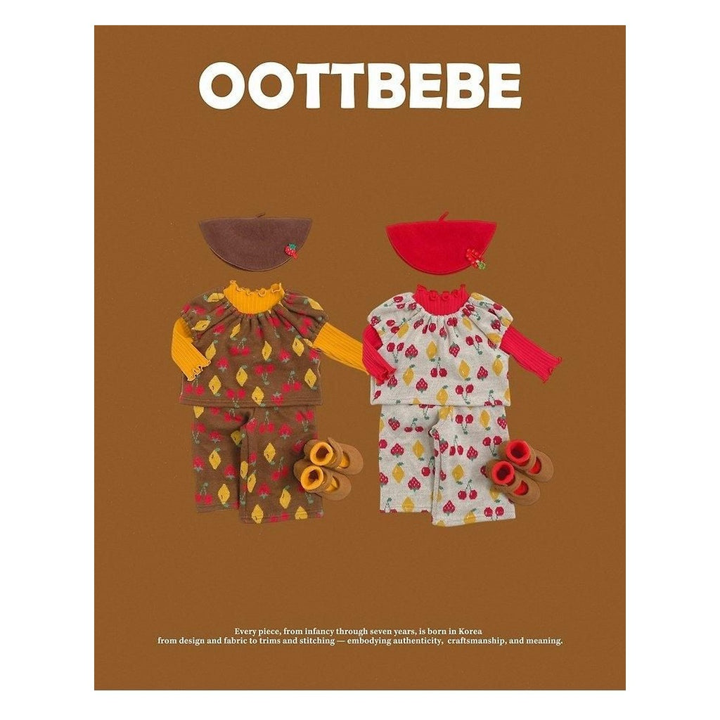 oottbebe チェリーパフニットセットアップ