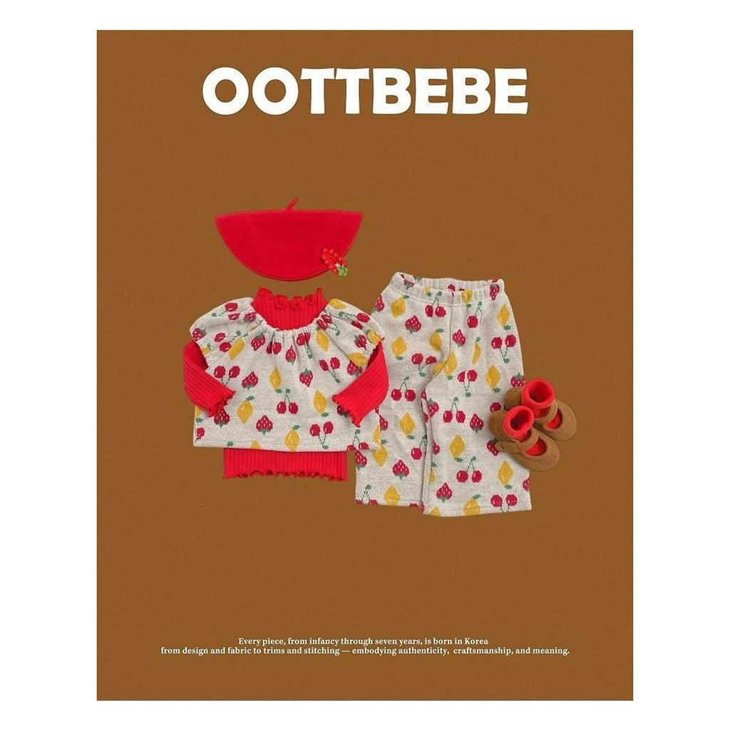 oottbebe チェリーパフニットセットアップ