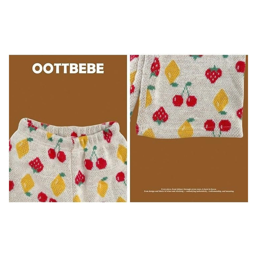 oottbebe チェリーパフニットセットアップ