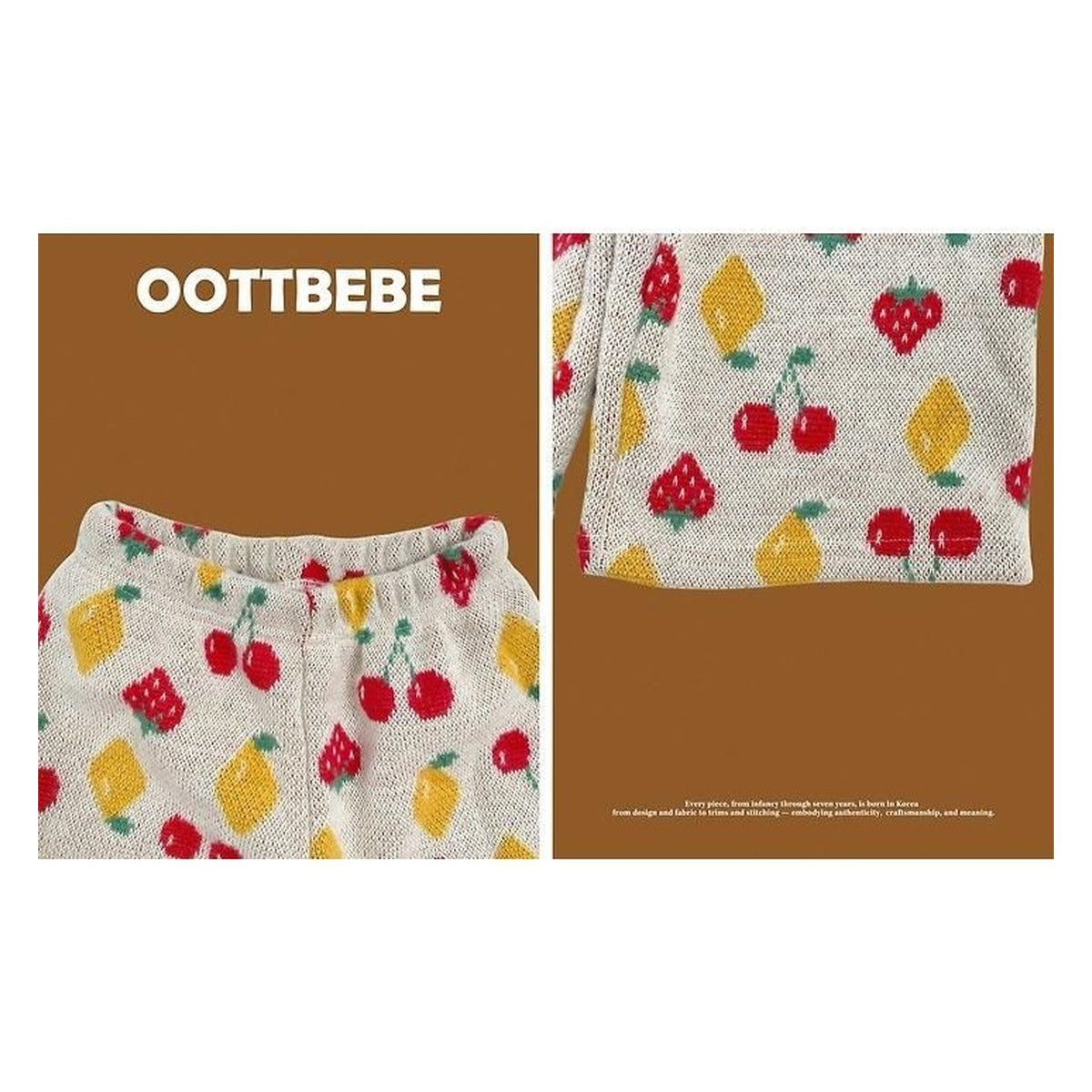 oottbebe チェリーパフニットセットアップ