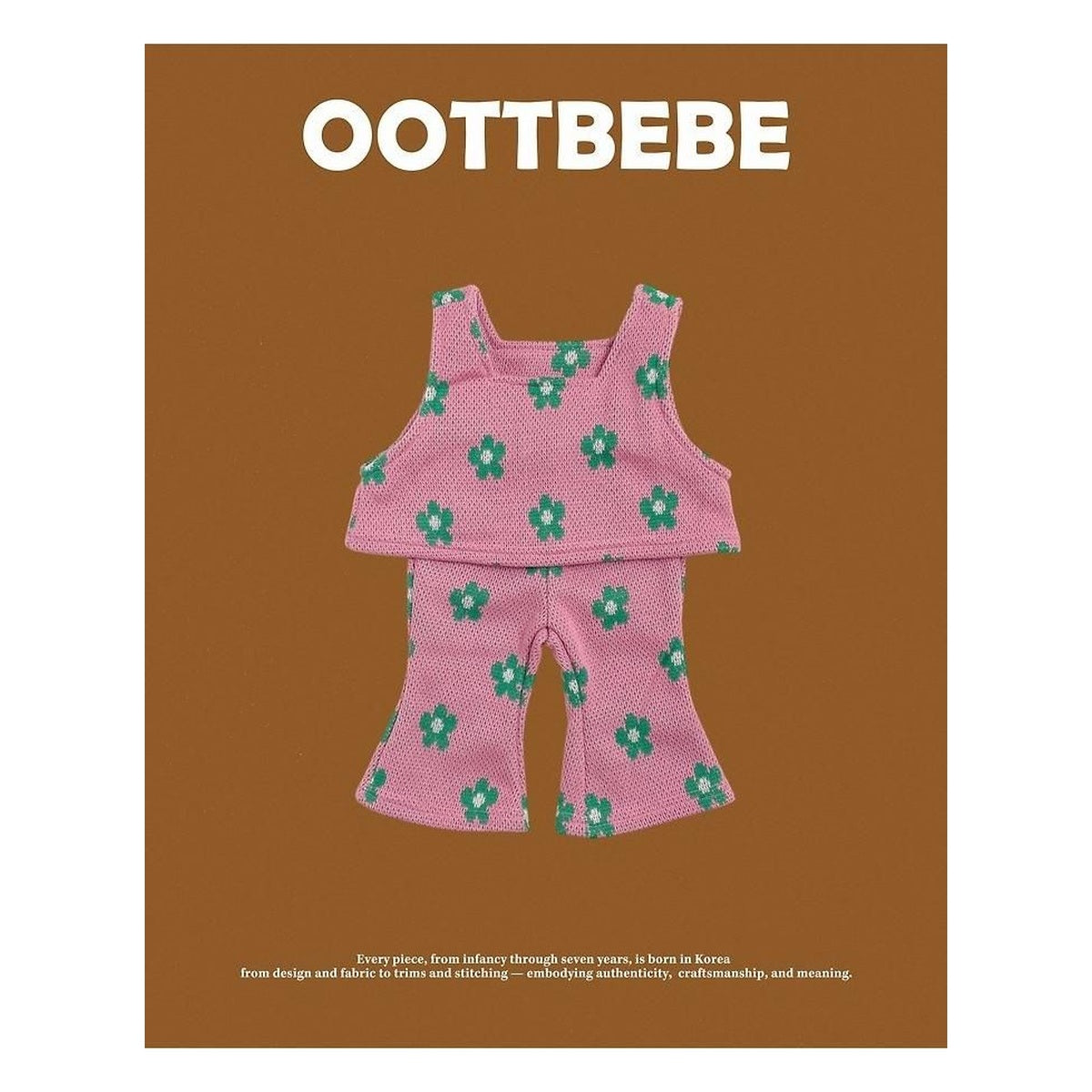 oottbebe フラワーニットセットアップ