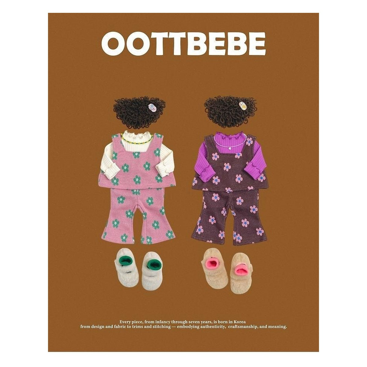 oottbebe フラワーニットセットアップ