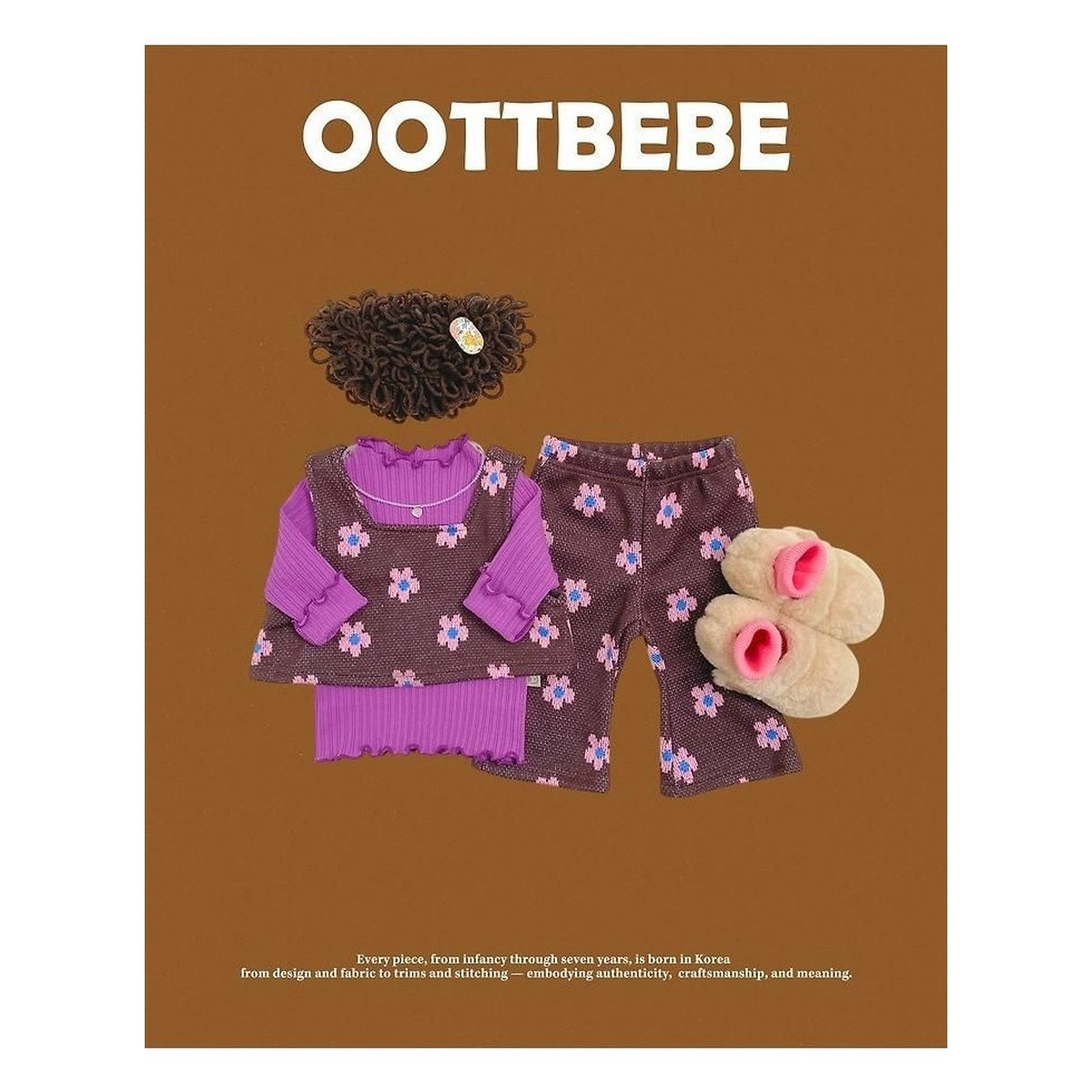 oottbebe フラワーニットセットアップ