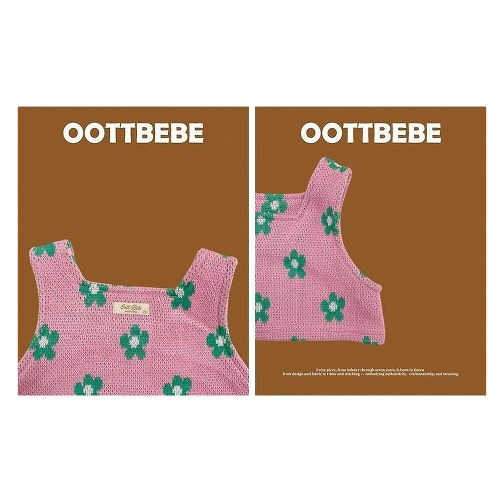 oottbebe フラワーニットセットアップ