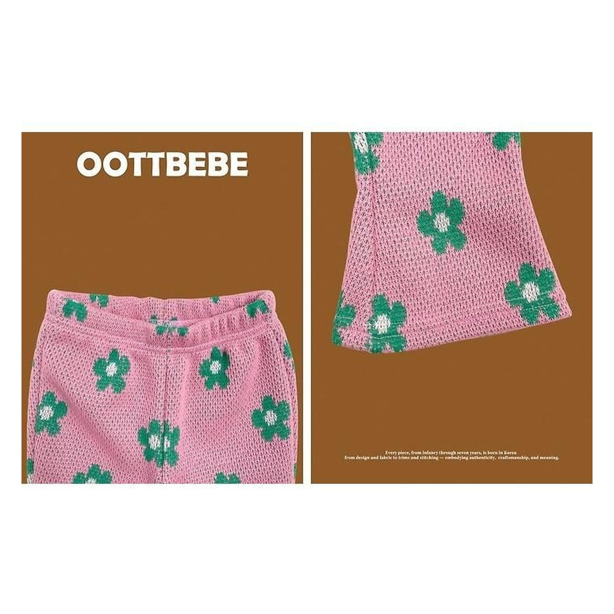 oottbebe フラワーニットセットアップ