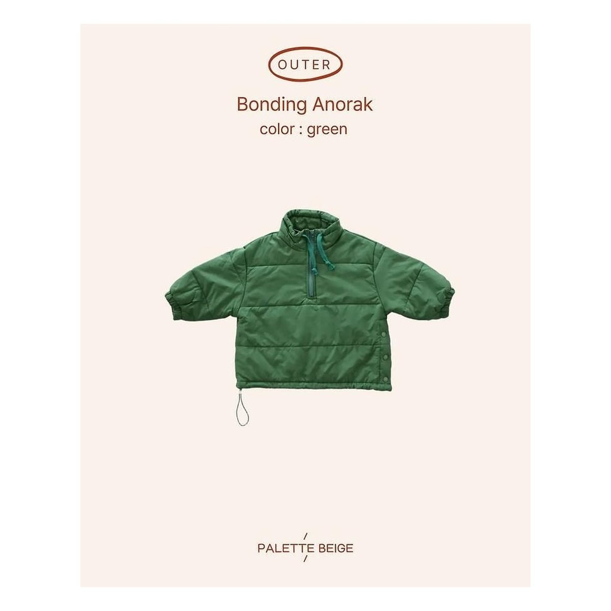 PALETTE BEIGE ボンディングアノラック