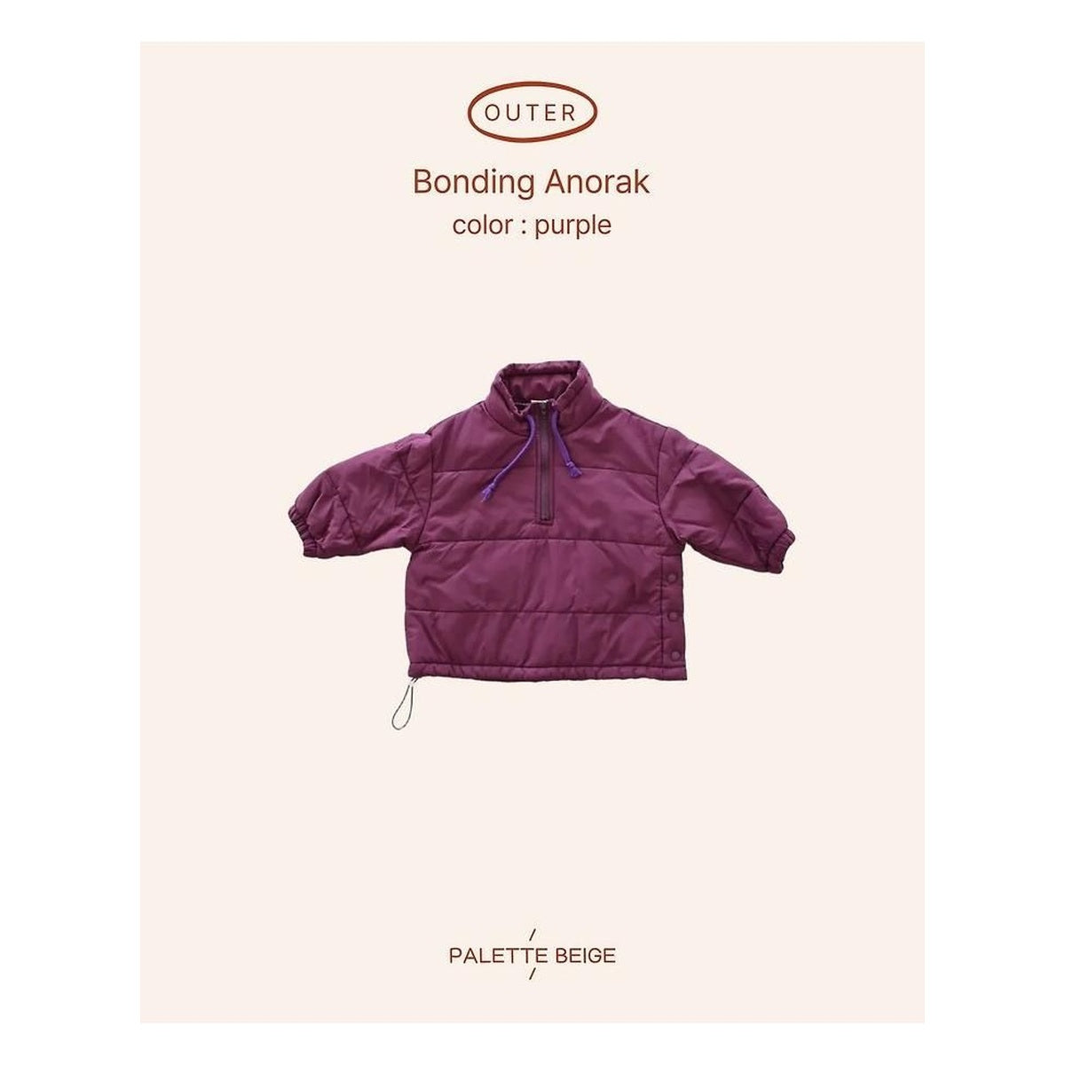 PALETTE BEIGE ボンディングアノラック