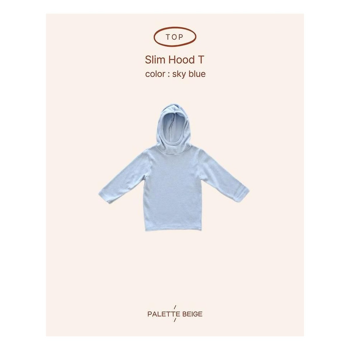 PALETTE BEIGE スリムフーディーT