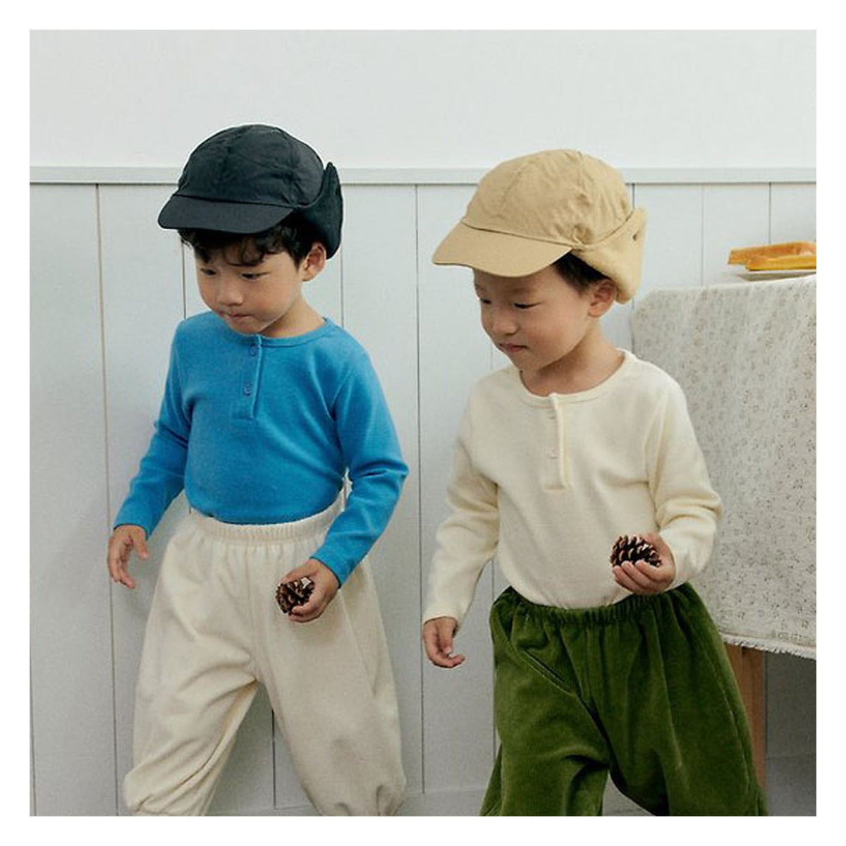 PALETTE BEIGE 基本長袖Tシャツ