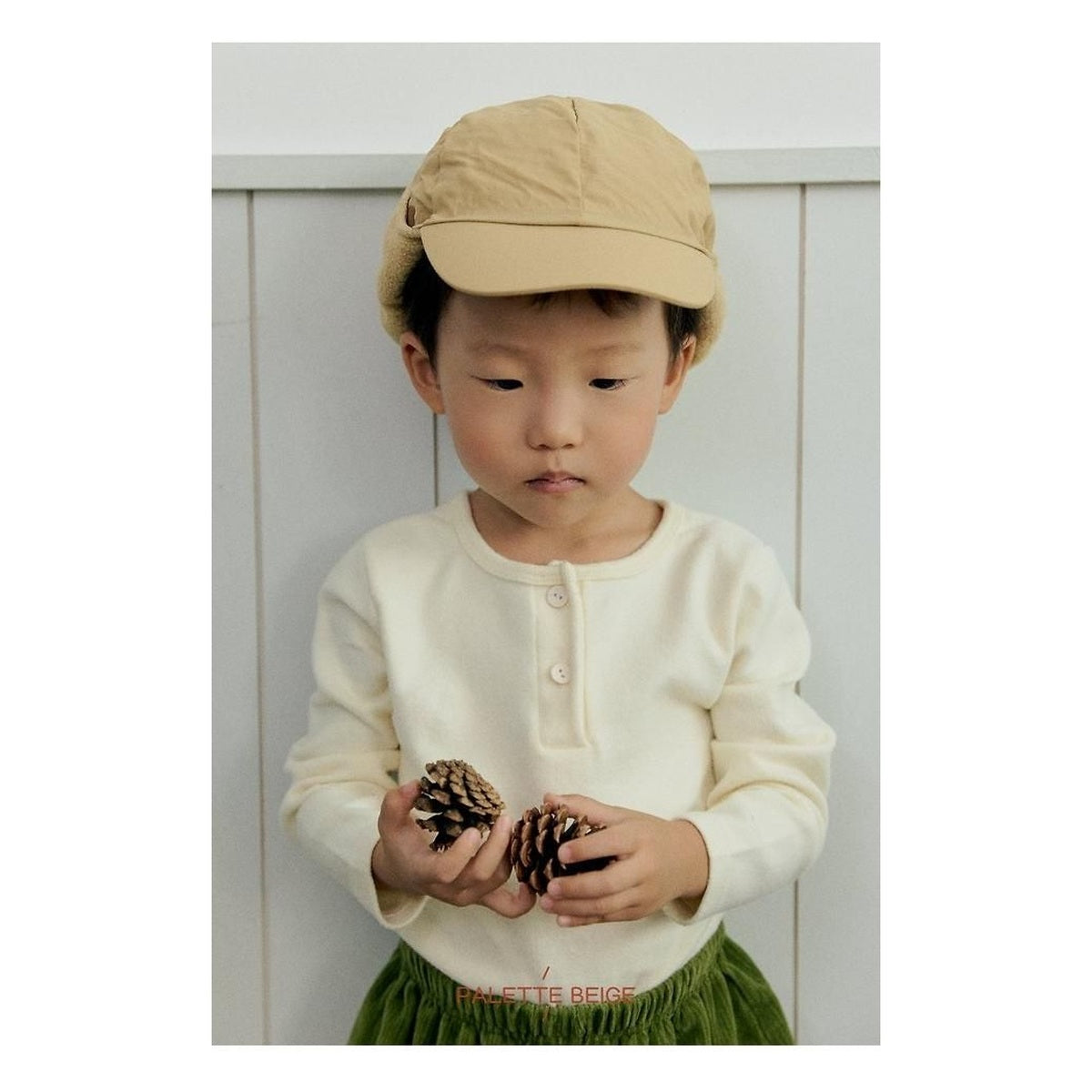 PALETTE BEIGE 基本長袖Tシャツ