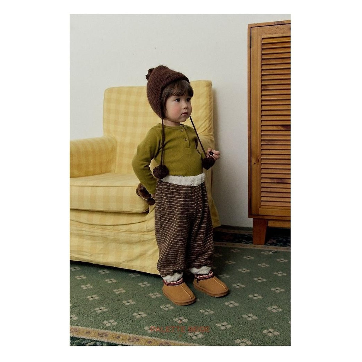 PALETTE BEIGE 基本長袖Tシャツ