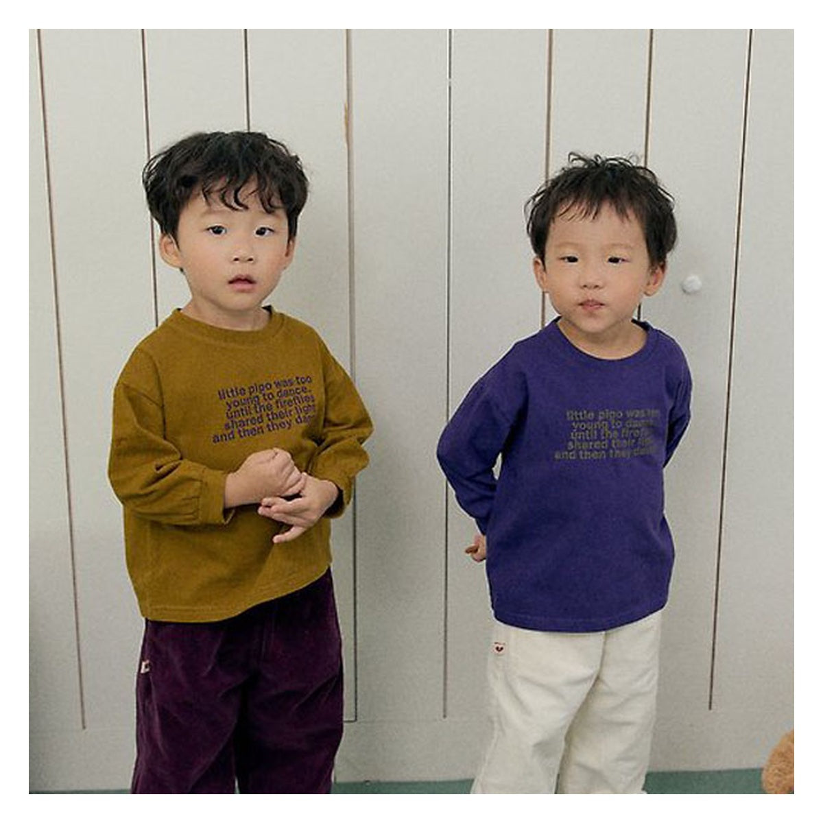 PALETTE BEIGE レタリングピーチTシャツ