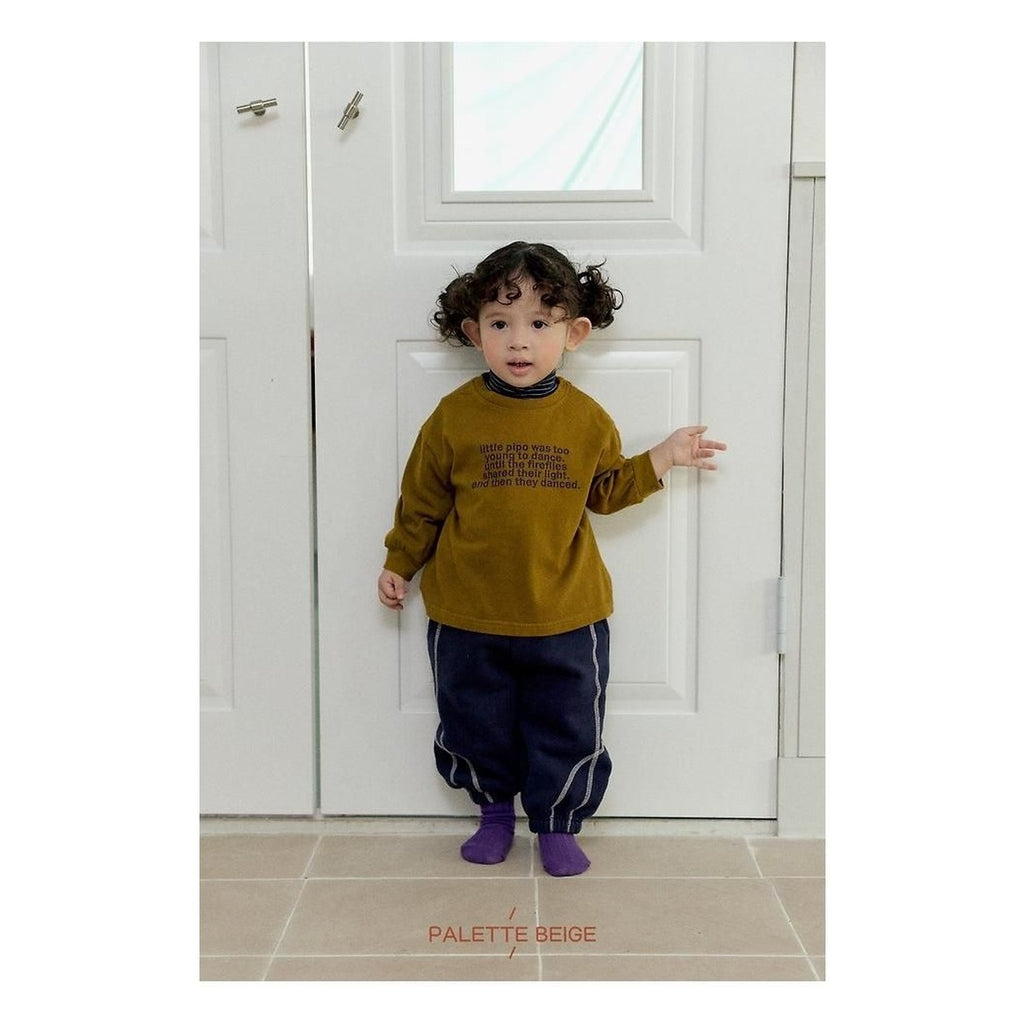 PALETTE BEIGE レタリングピーチTシャツ