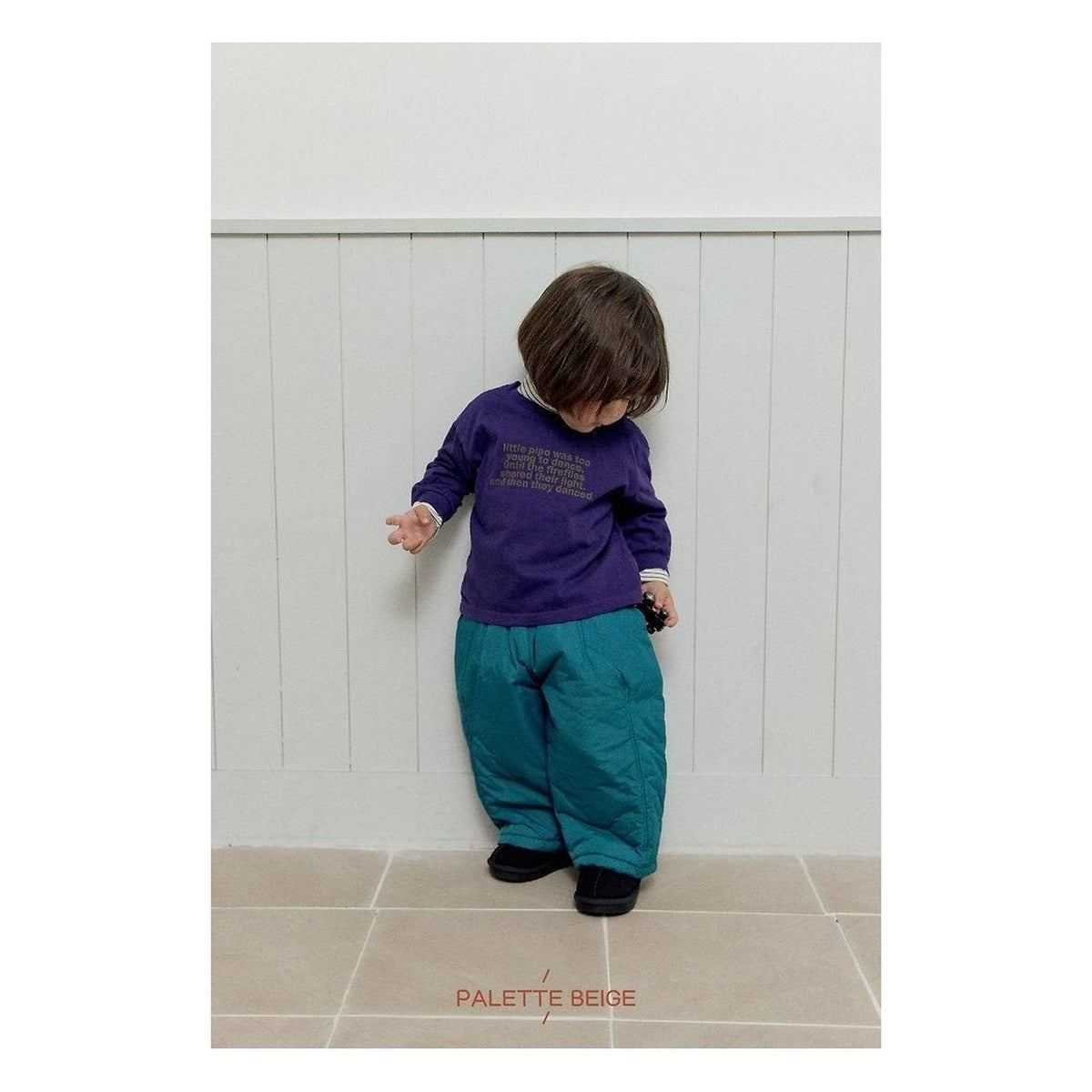 PALETTE BEIGE レタリングピーチTシャツ