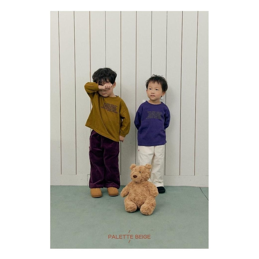 PALETTE BEIGE レタリングピーチTシャツ