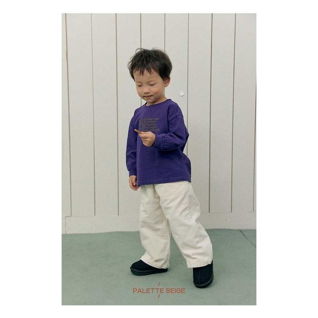 PALETTE BEIGE レタリングピーチTシャツ