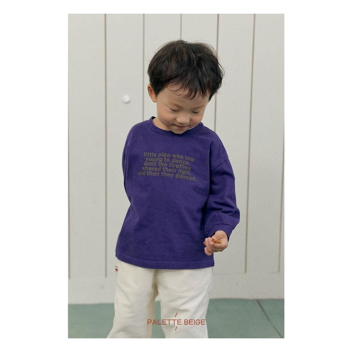 PALETTE BEIGE レタリングピーチTシャツ