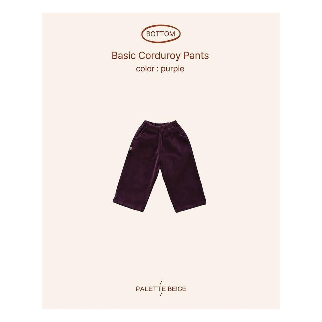 PALETTE BEIGE ベーシックコーデュロイパンツ