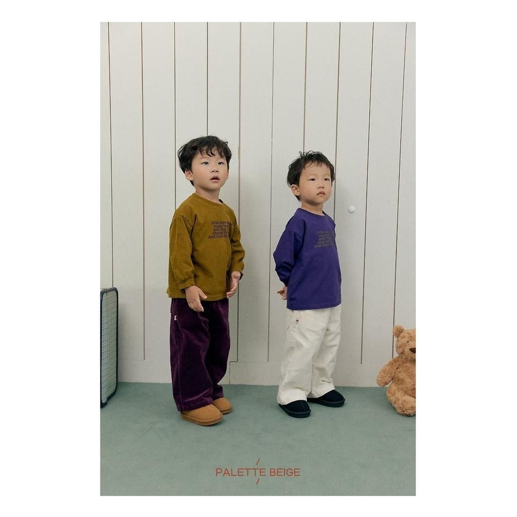 PALETTE BEIGE ベーシックコーデュロイパンツ
