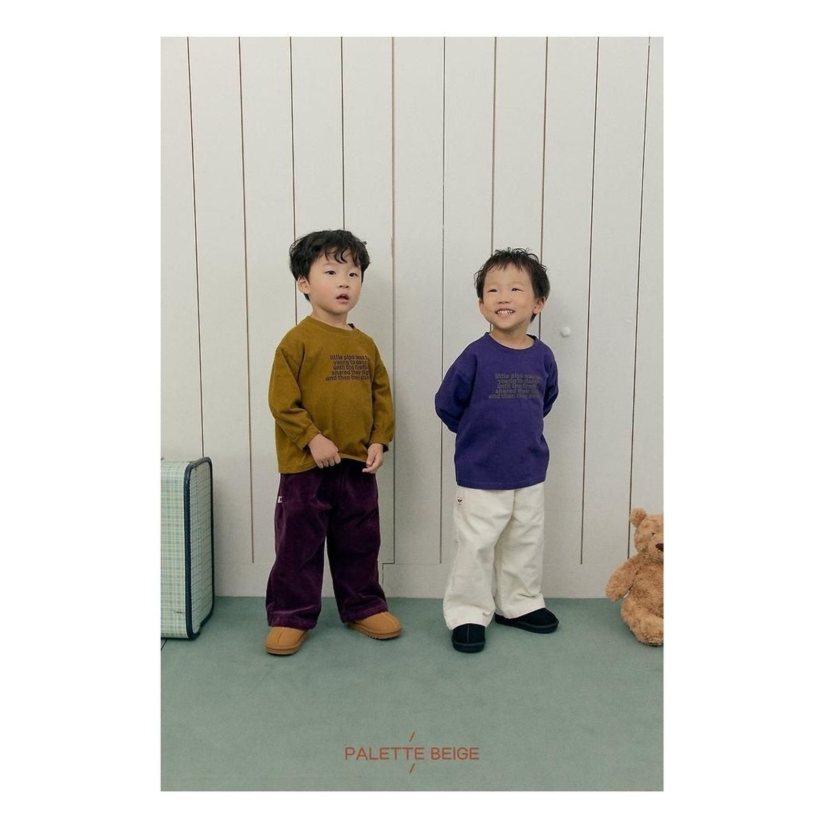 PALETTE BEIGE ベーシックコーデュロイパンツ