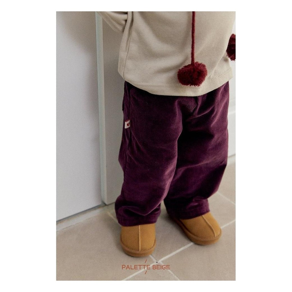 PALETTE BEIGE ベーシックコーデュロイパンツ