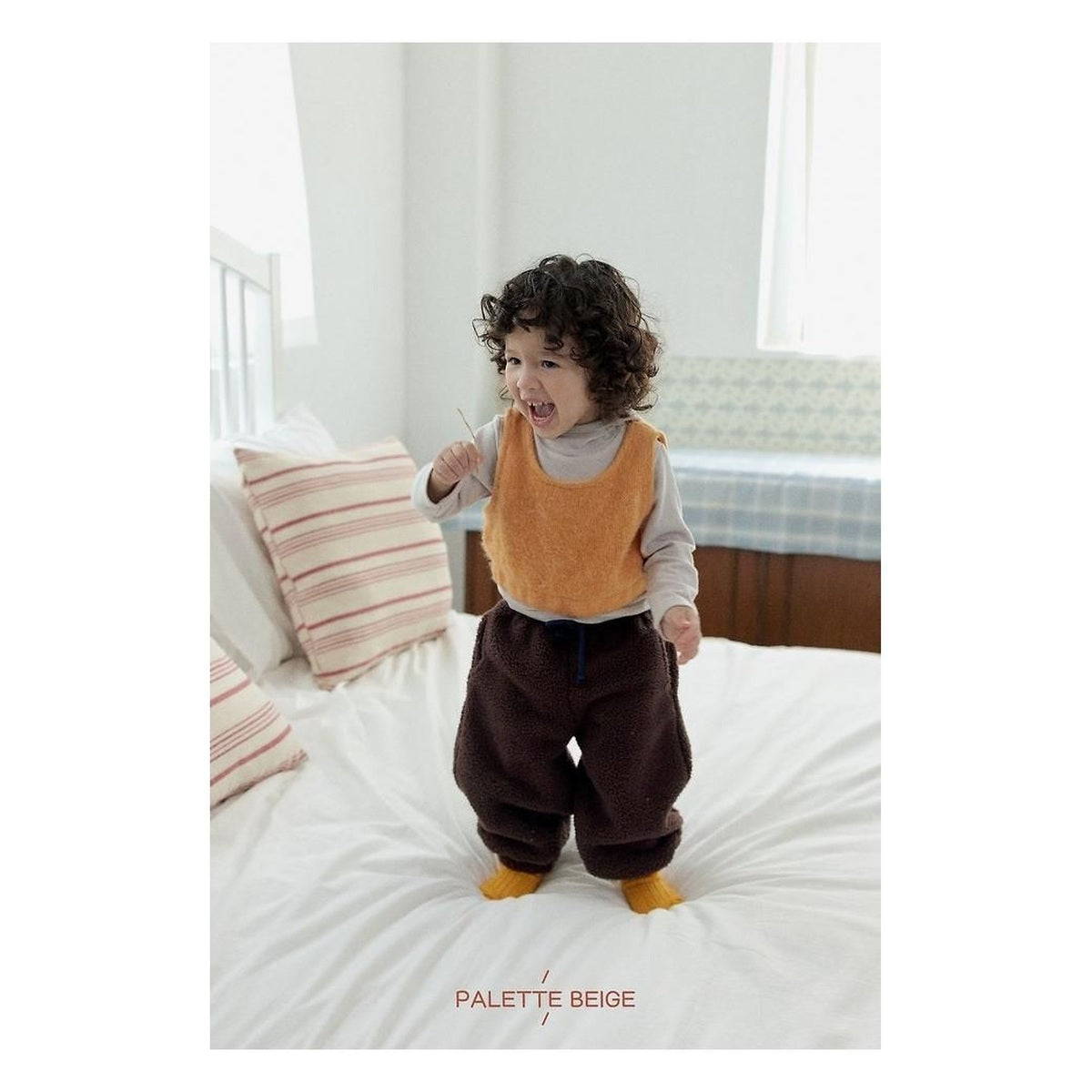 PALETTE BEIGE ファージョガーパンツ