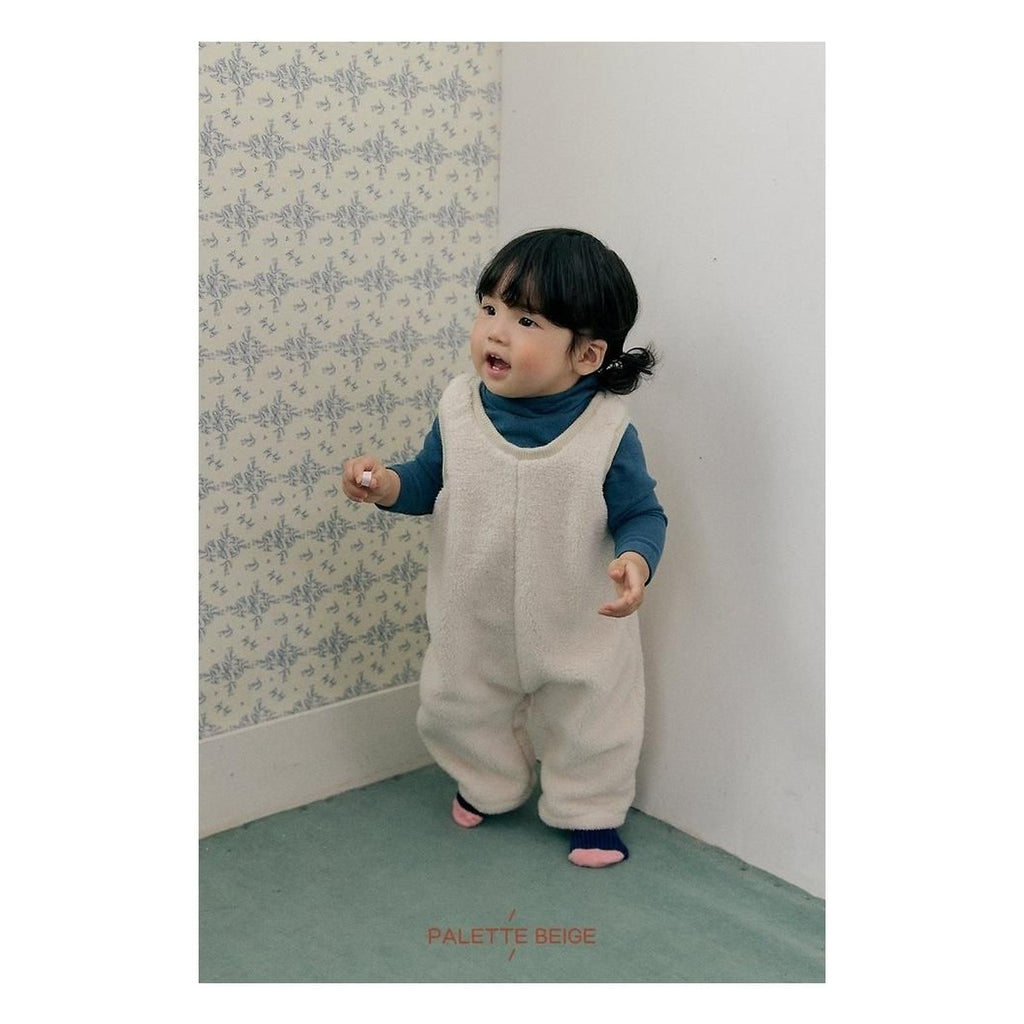PALETTE BEIGE ベビーオーバーオール
