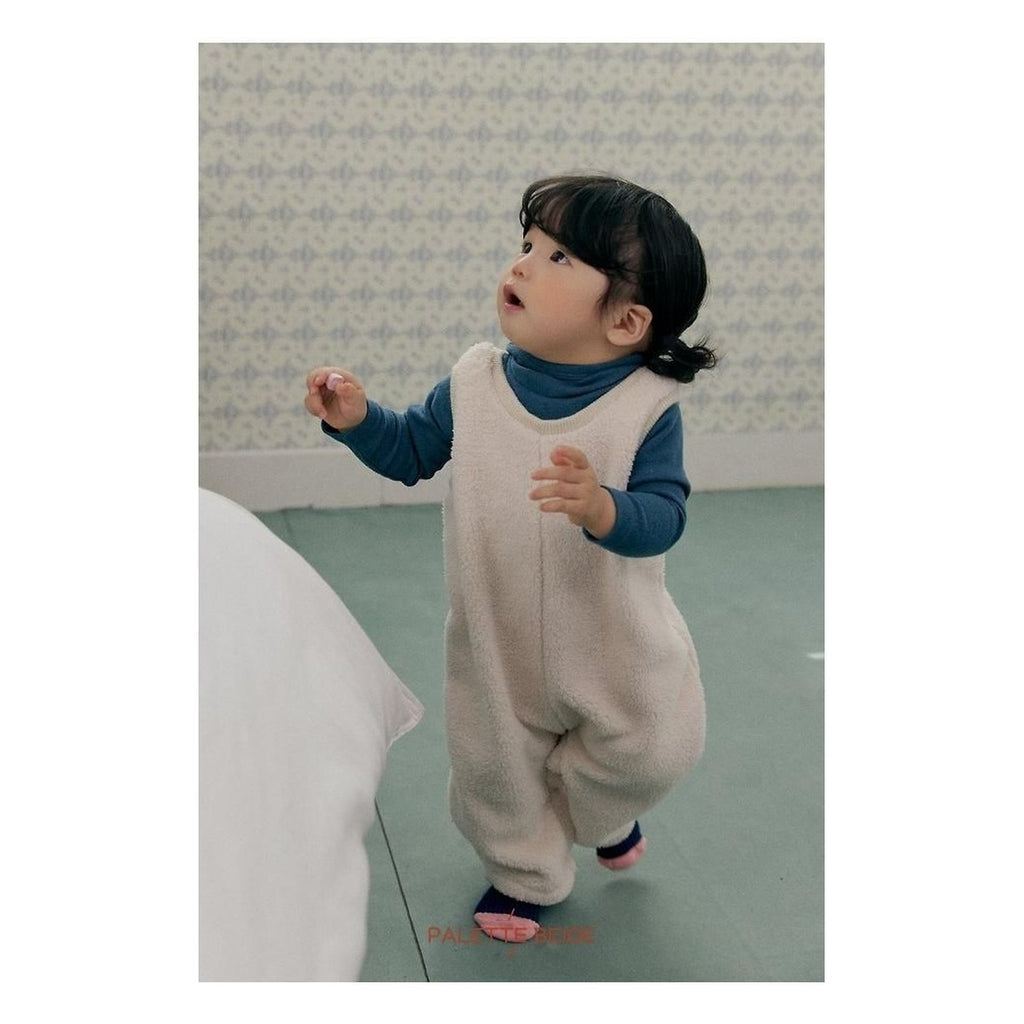 PALETTE BEIGE ベビーオーバーオール