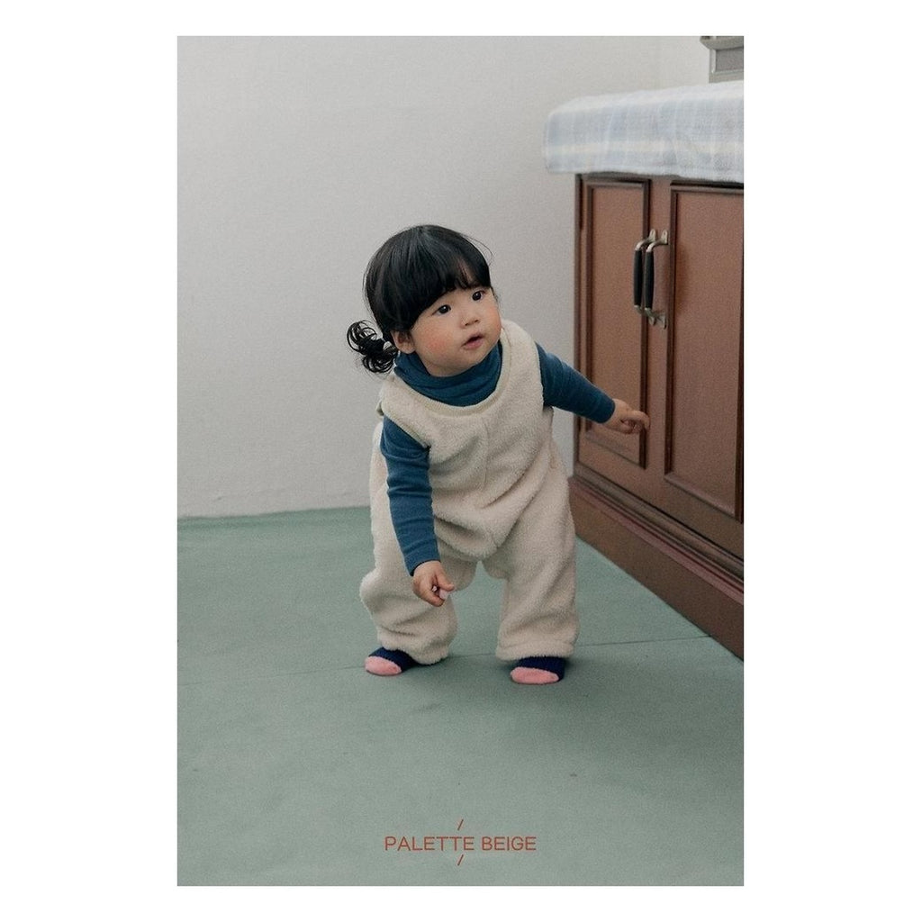 PALETTE BEIGE ベビーオーバーオール