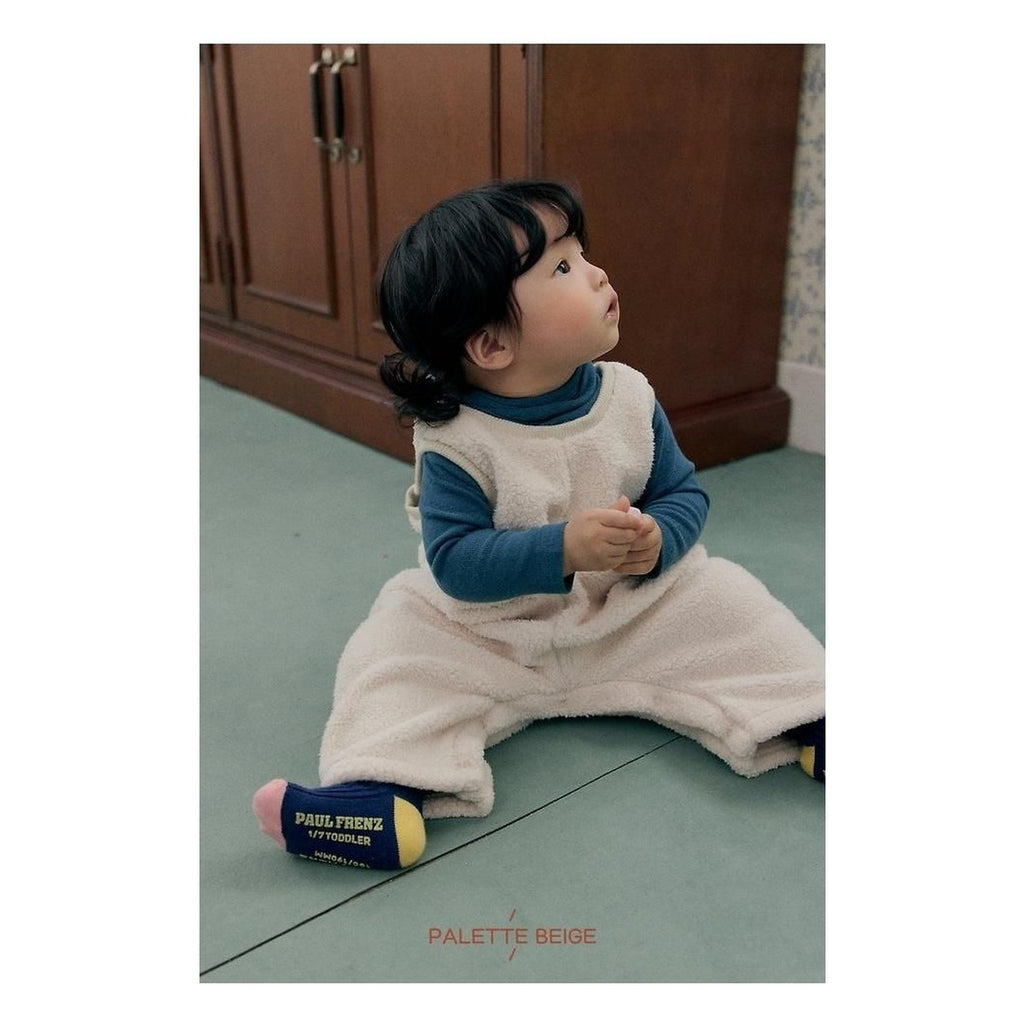 PALETTE BEIGE ベビーオーバーオール