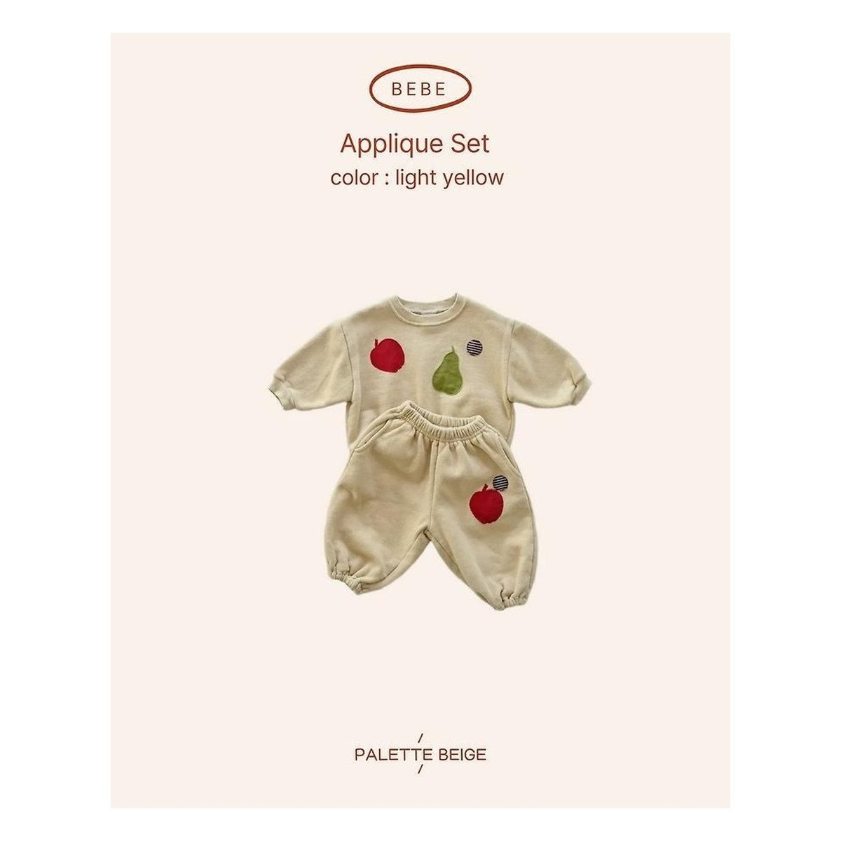 PALETTE BEIGE アップリケセットアップ